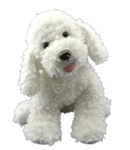Scruffy White Dog | 16" Stuffable Animals | The Zoo Factory