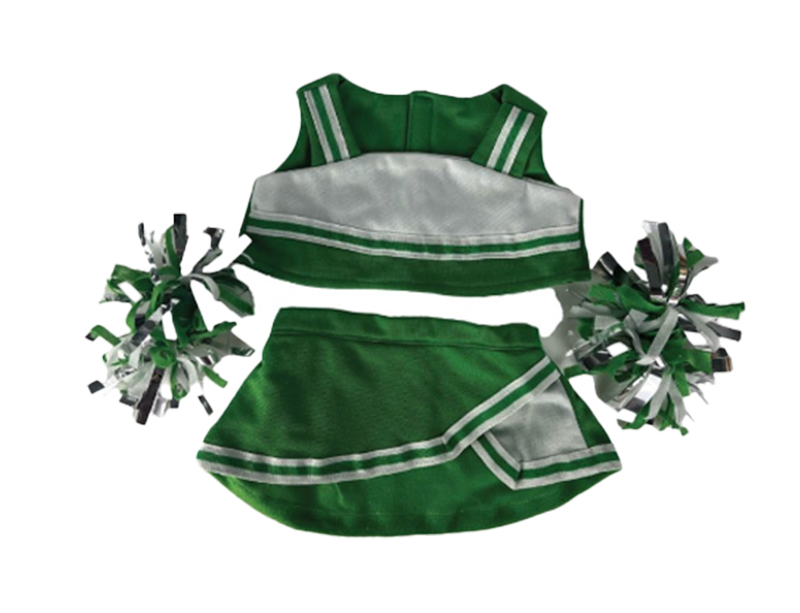 16″ Green & White Cheerleader - The Zoo Factory