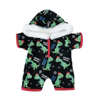 16" Holiday Hoodie Dino Fleece